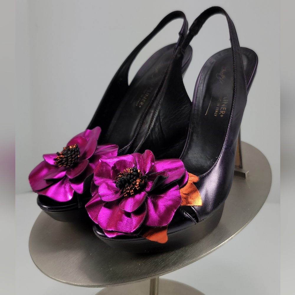 Donald J Pliner Wandie1010 Leather Heels. - Picture 2 of 14